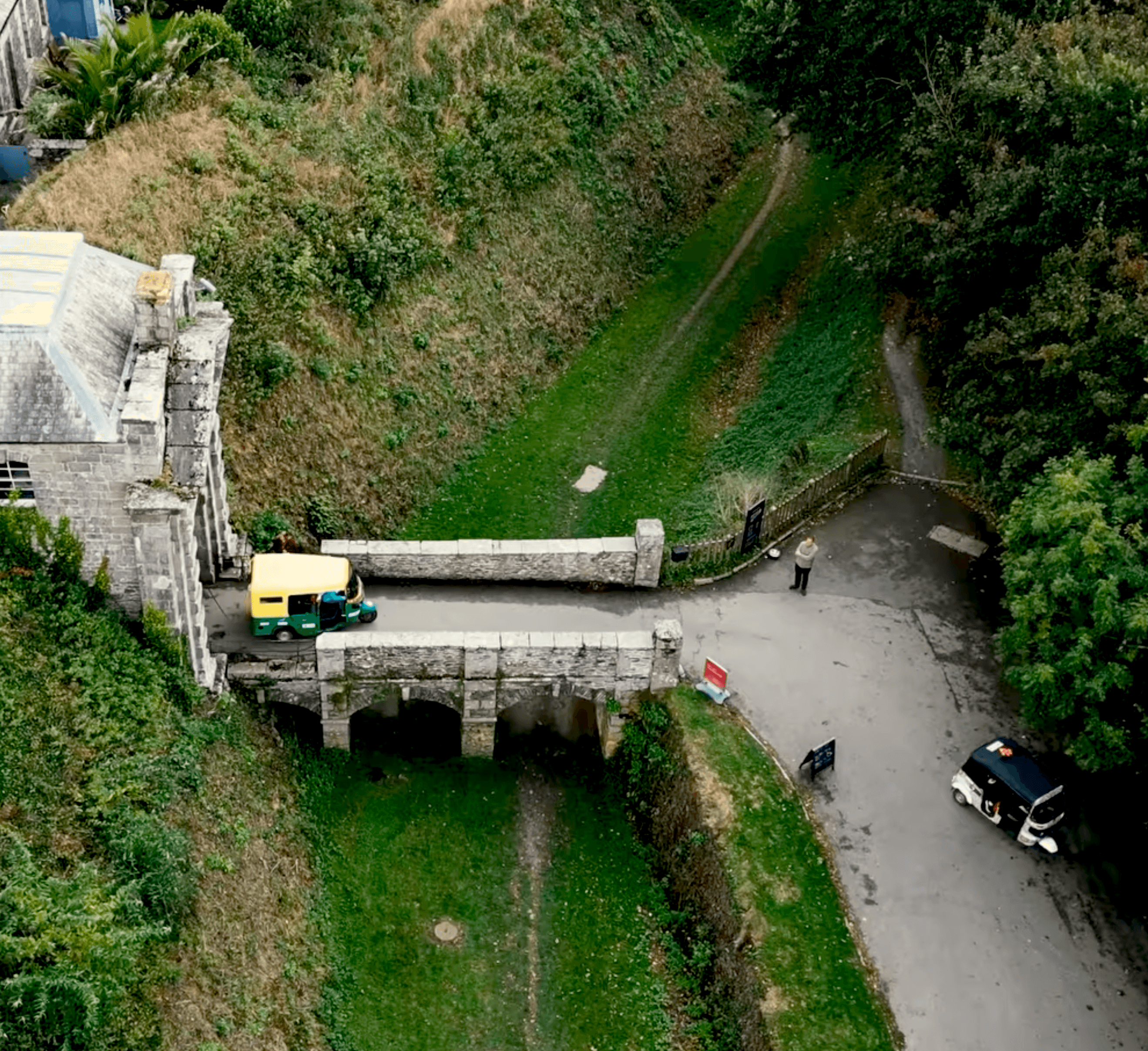 Leaving Pendennis Castle